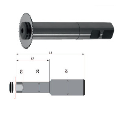 Uchwyt mocowanie tarczy pilarskiej DIN 1835-B Tschorn średnica szyjki 10,0 mm średnica otworu tarczy 5 mm - 2